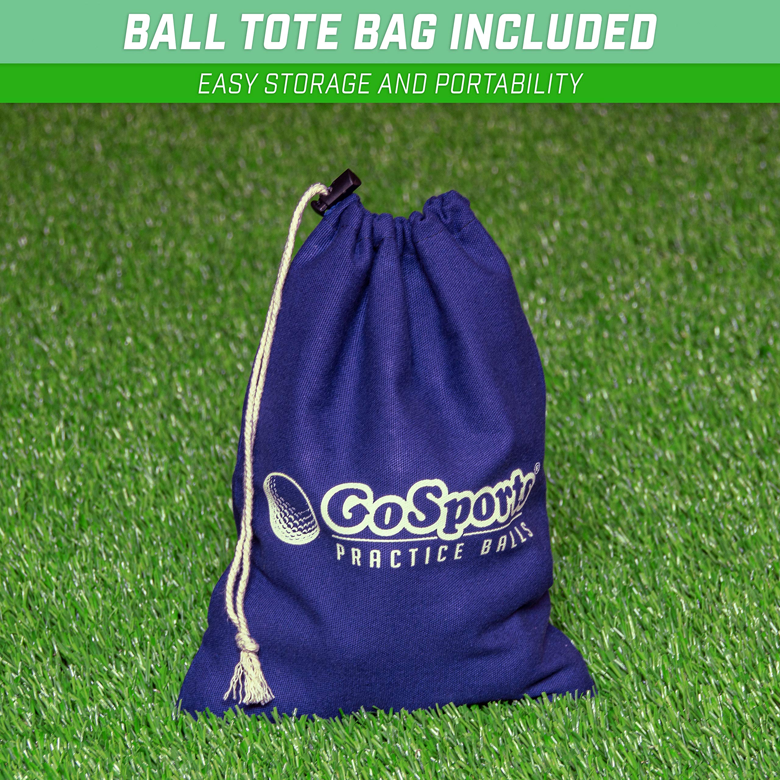 GoSports - Pelotas de Golf Multiusos para Jugar o Practicar | Elige 16 o 32 Paquetes con Bolsa de Mano