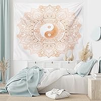 Vista 13 de Lunarable Tapiz de flores tamaño individual, racimo de flores abstractas con fondo de polinización de neón, formas de crecimiento de la naturaleza