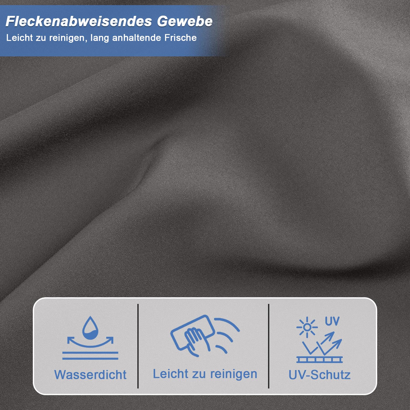 Outdoor Vorhang Wetterfest mit ösen Oben und Unten, (In Verschiedenen Größen Erhältlich) Sichtschutz & Uv-Schutz, Wasserdicht Terrasse Sonnenschutz, für Balkon Pergola,112X295cm(B X H) Dunkelgrün