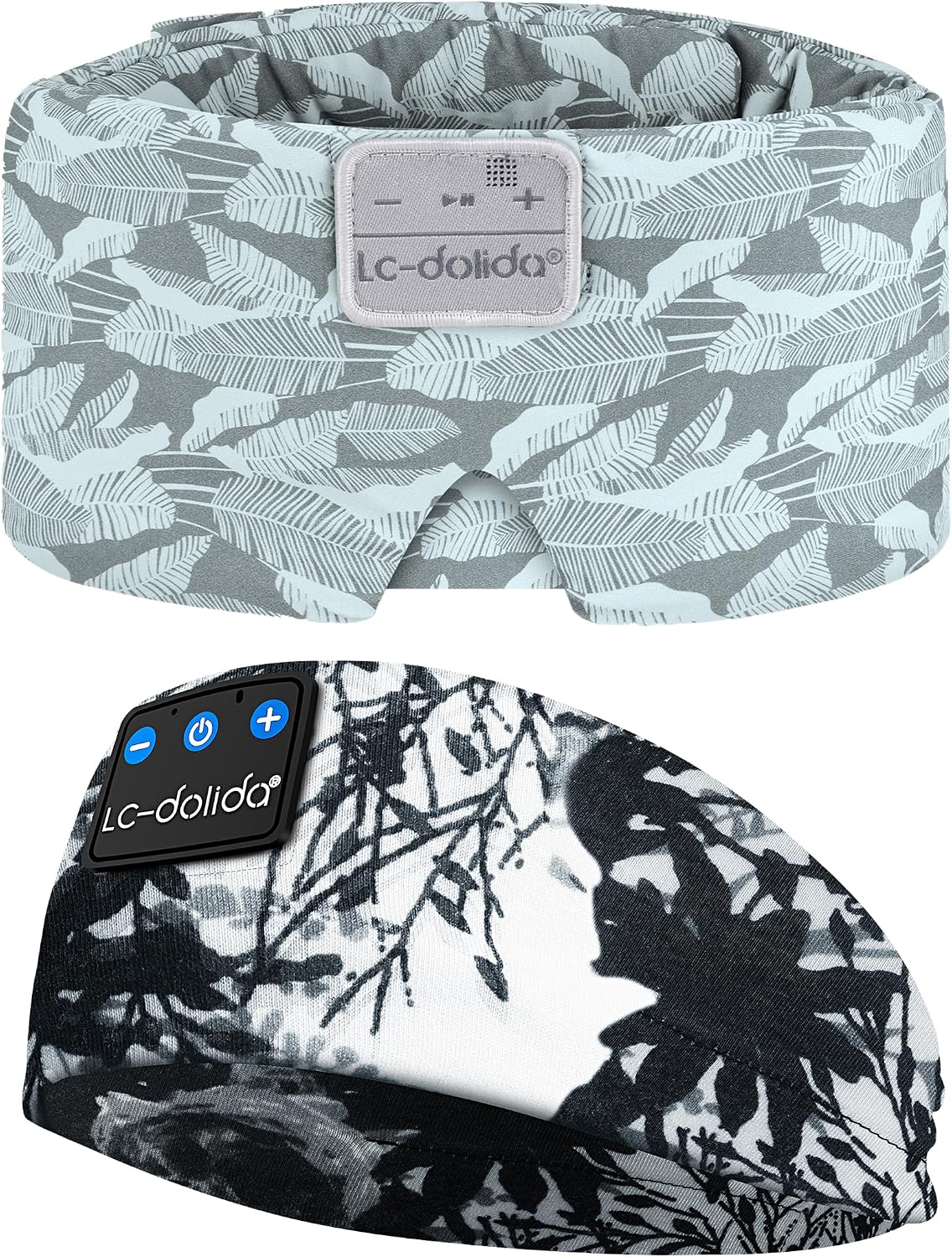LC-dolida Extra Large Silk Sleep Mask and Bluetooth Headband Sleep Headphones