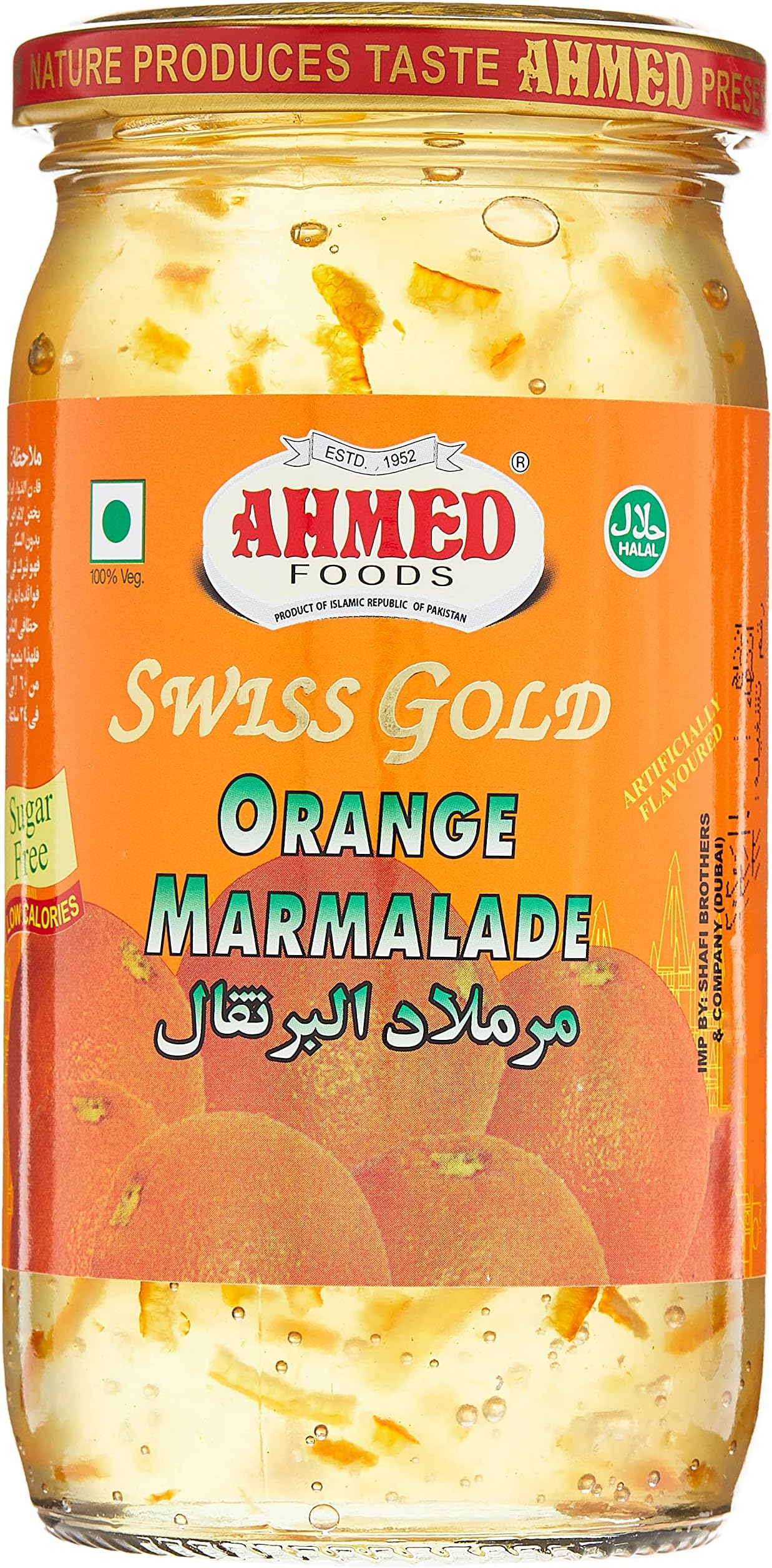 Ahmed Foods Diet Orange Marmalade Jam, 430 gm