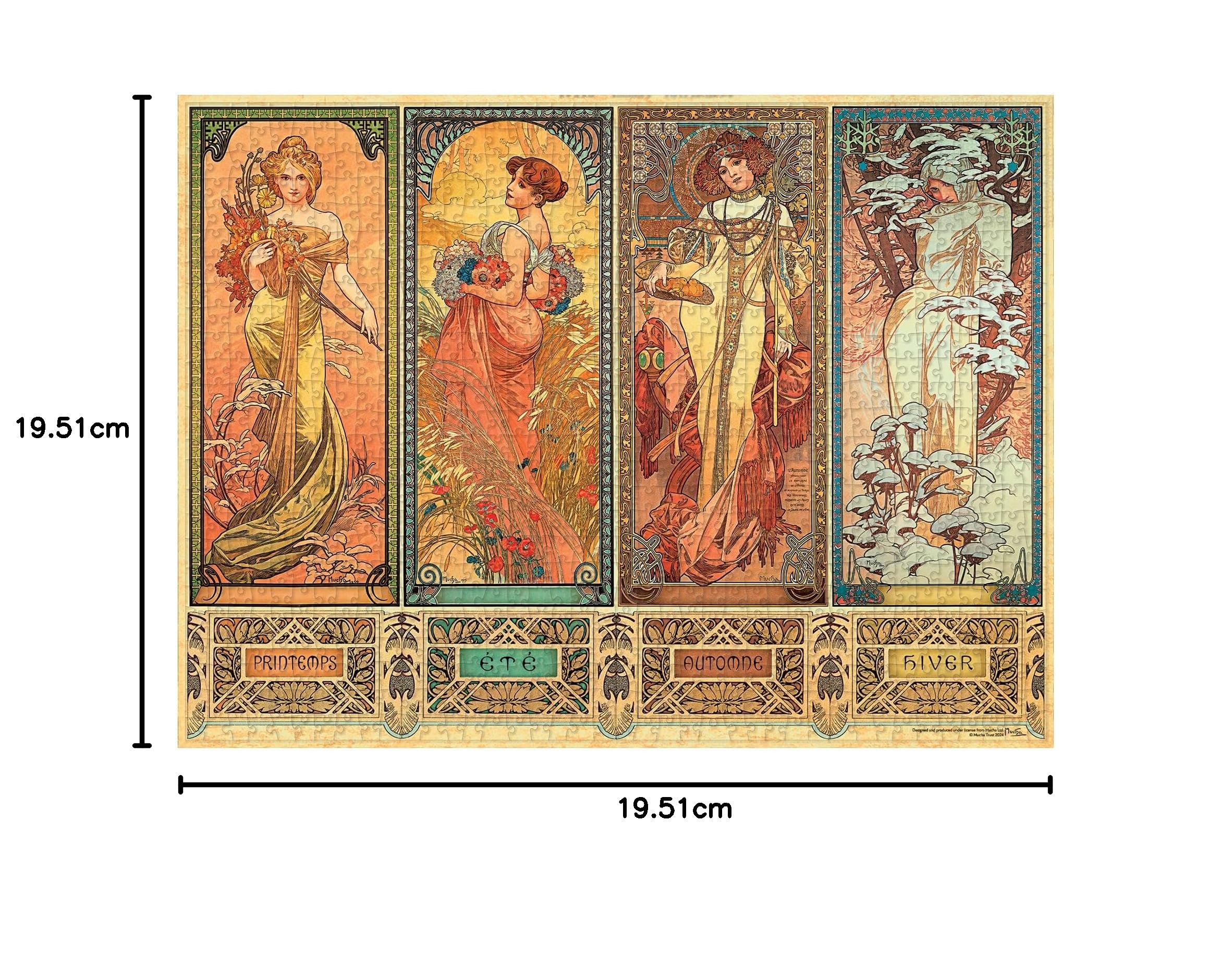 Paperblanks | The Seasons (1900) | Mucha Collection | Jigsaw