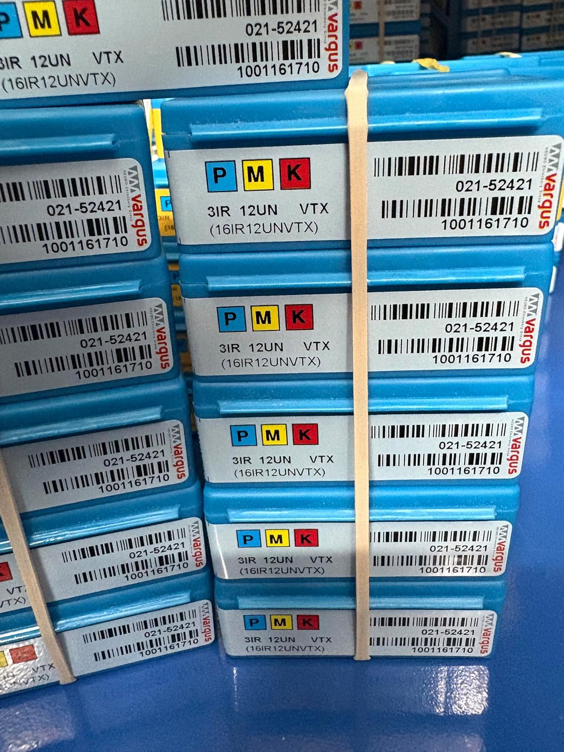 Vargas Thread Cutter 3IR12UN VTX/Carbide CNC Blade 10 Pieces