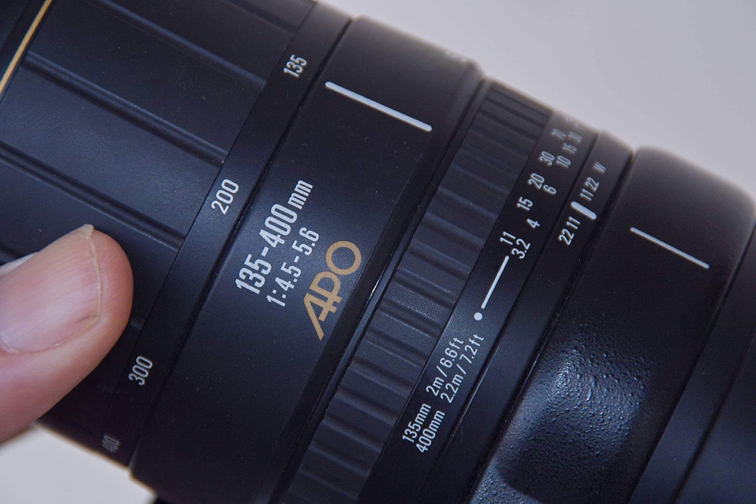 Sigma 135 400mm f/4.5-5.6 DG RF APO Aspherical Ultra Telephoto