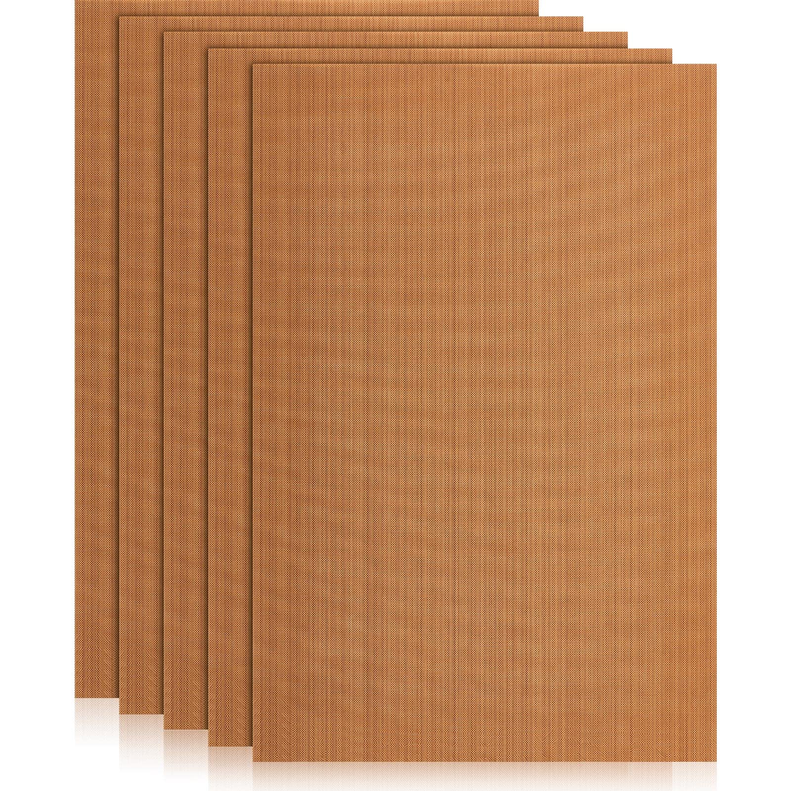 Honeydak Clay Oven Safe Work Mat Non Skid Mat Polymer Clay Bake Tool Oven Liners for DIY Crafts Projects,7.9 x 11.8 Inches(5 Pack)