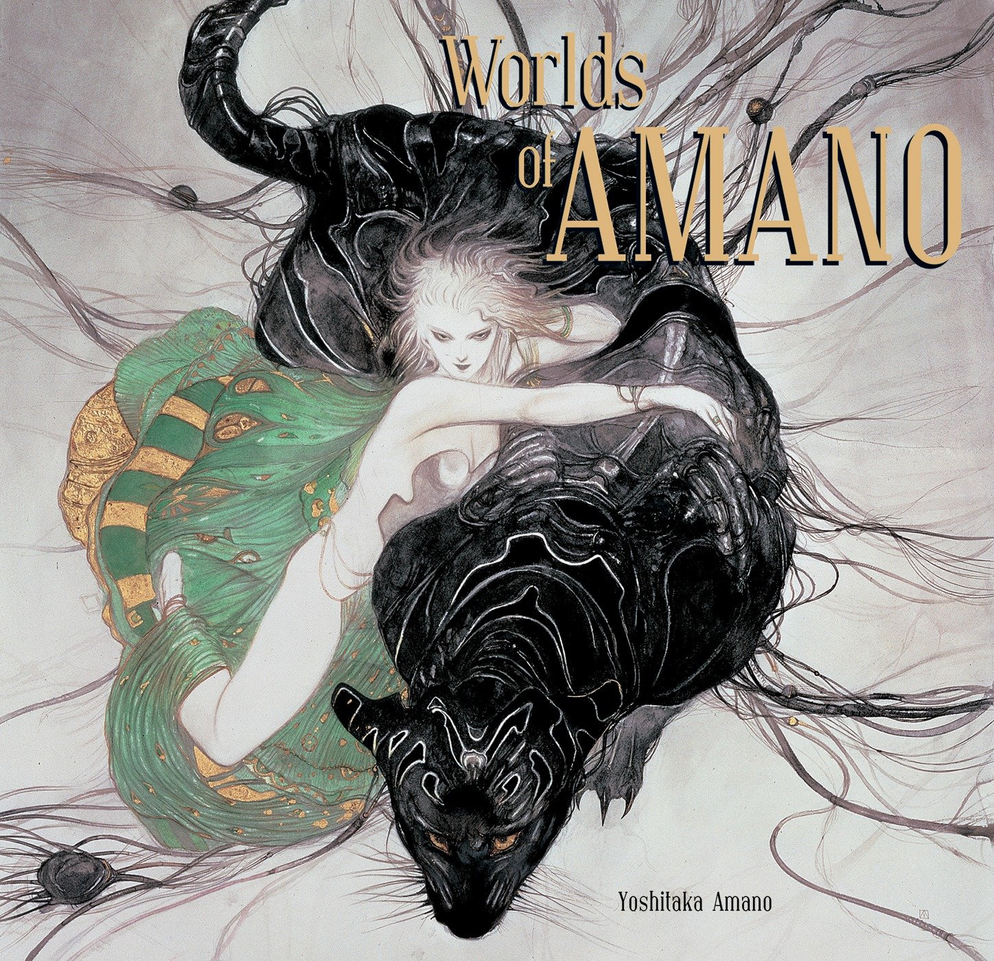 Livre Worlds of Amano English Edition anthologie d'art en anglais