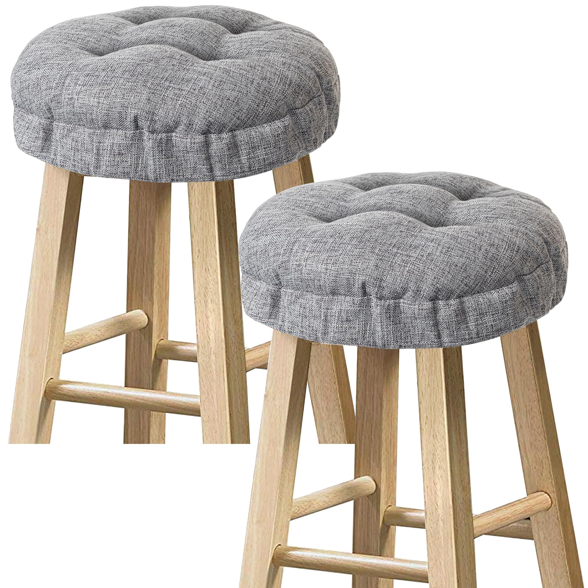 Aazon.co: Sunlit Bar Stool Covers - Set of 2 Round Bar Stool Seat Covers, Soft and Cushioned... Aazon.co: Sunlit Bar Stool Covers - Set of 2 Round Bar Stool Seat Covers, Soft and Cushioned...