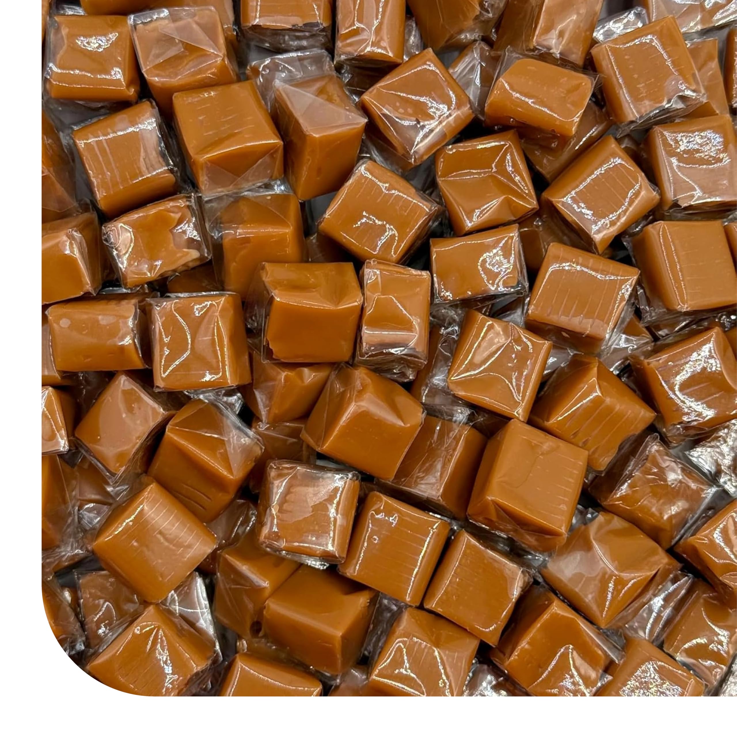 Sea Salt Caramel Cubes Candy 2 Pounds, Individually Wrapped, Bulk Pack (About 150 Count)