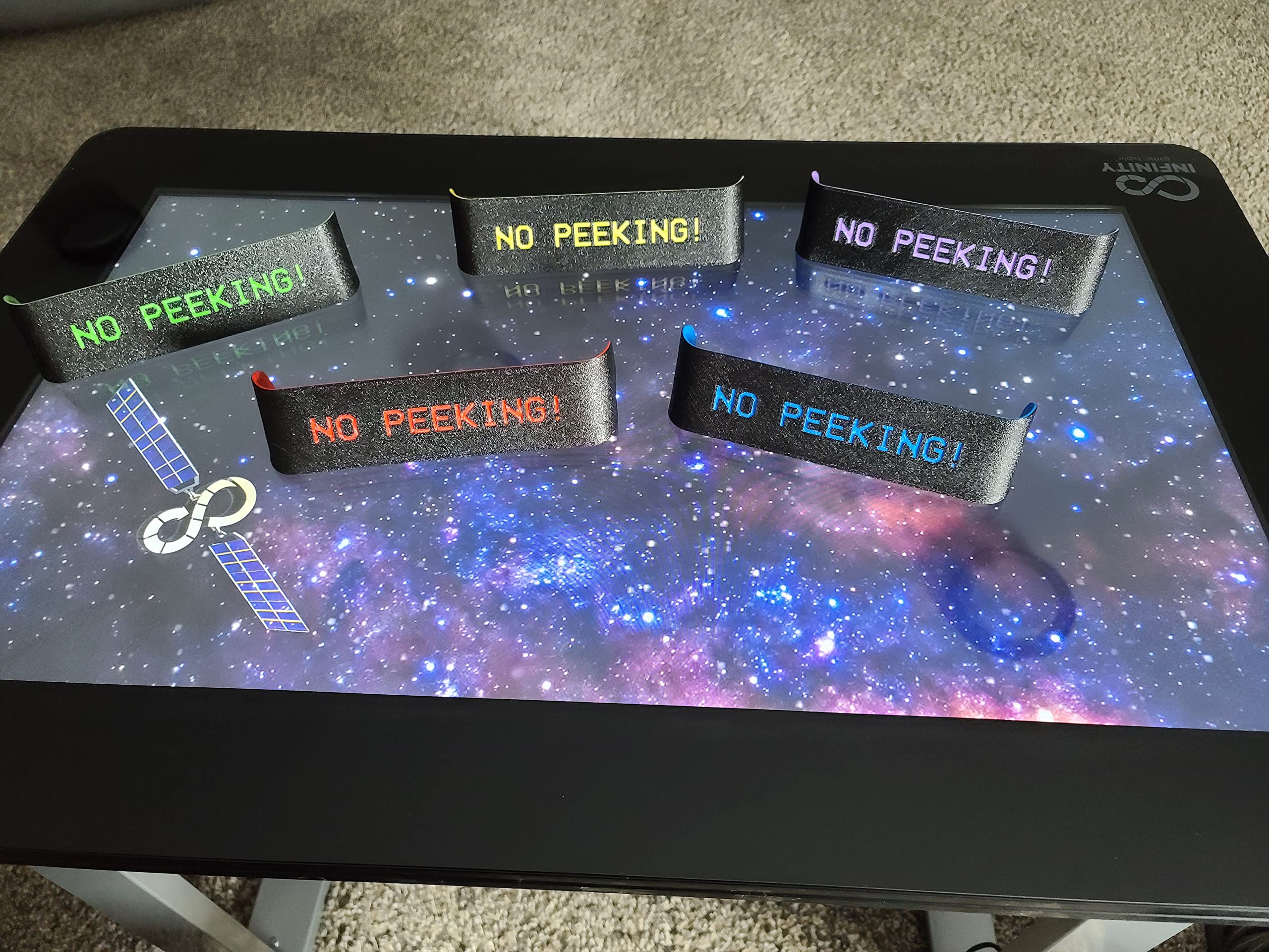 Game Table Screen Blockers - Accessories - Made in USA - Fits Arcade1Up Infinity Game Table 24