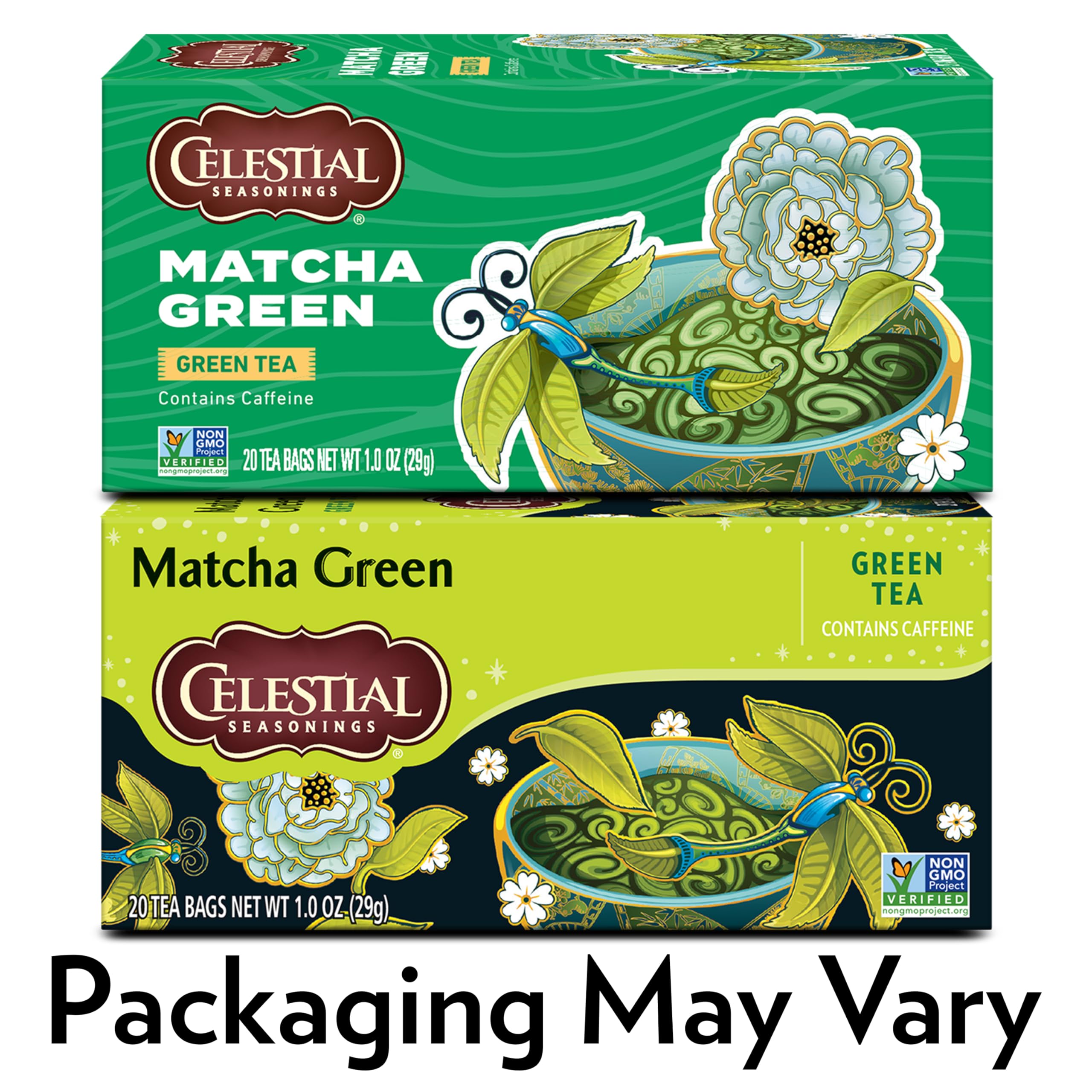Celestial Seasonings Green Tea Matcha Green Contains Caffeine 20 Tea Bags Pack of 6 Packaging May Vary — view 6