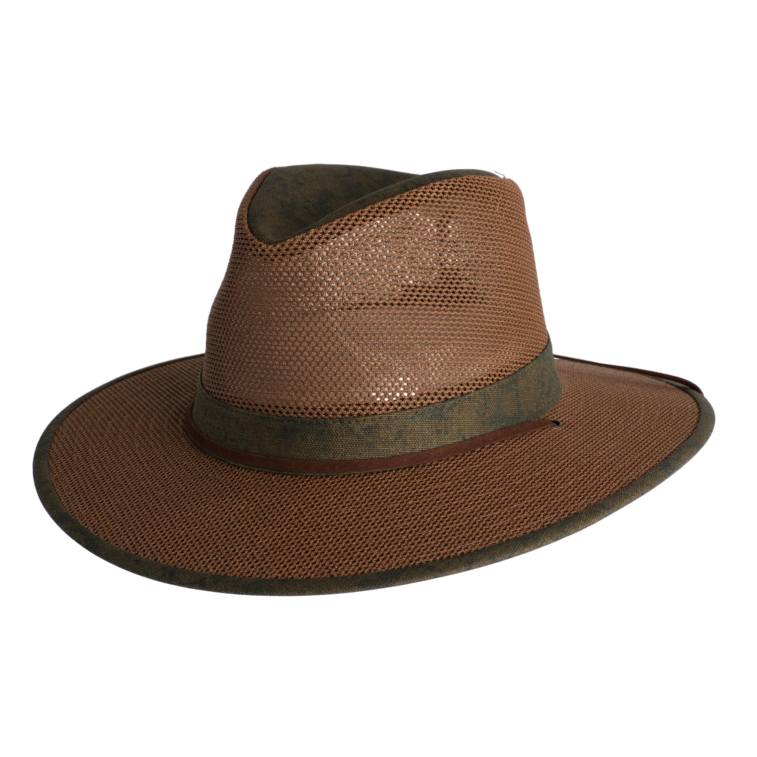 Henschel Hats Original Aussie Breezer - Wide-Brim Sun Hat for Men with Adjustable Chin Cord | Perfect Men's Summer Hat