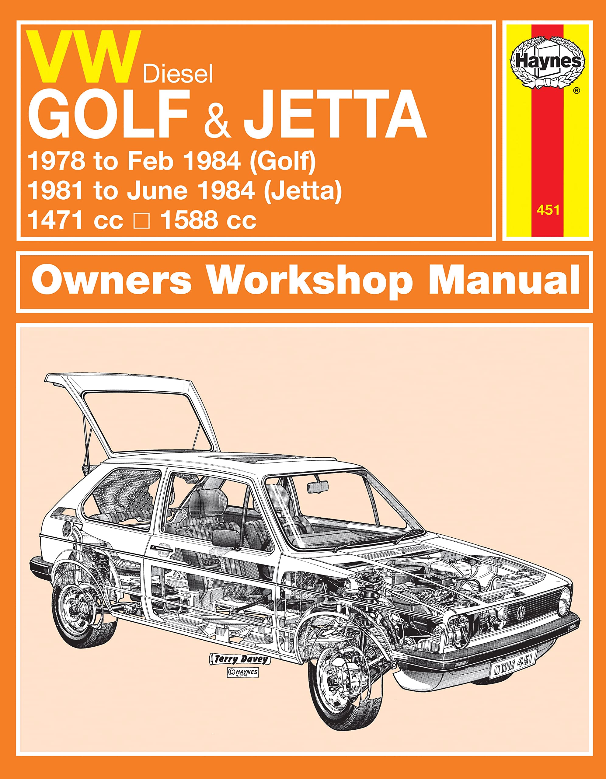 VW Golf & Jetta Mk 1 Diesel (78 - 84) Haynes Repair Manual by... - 9780857335845
