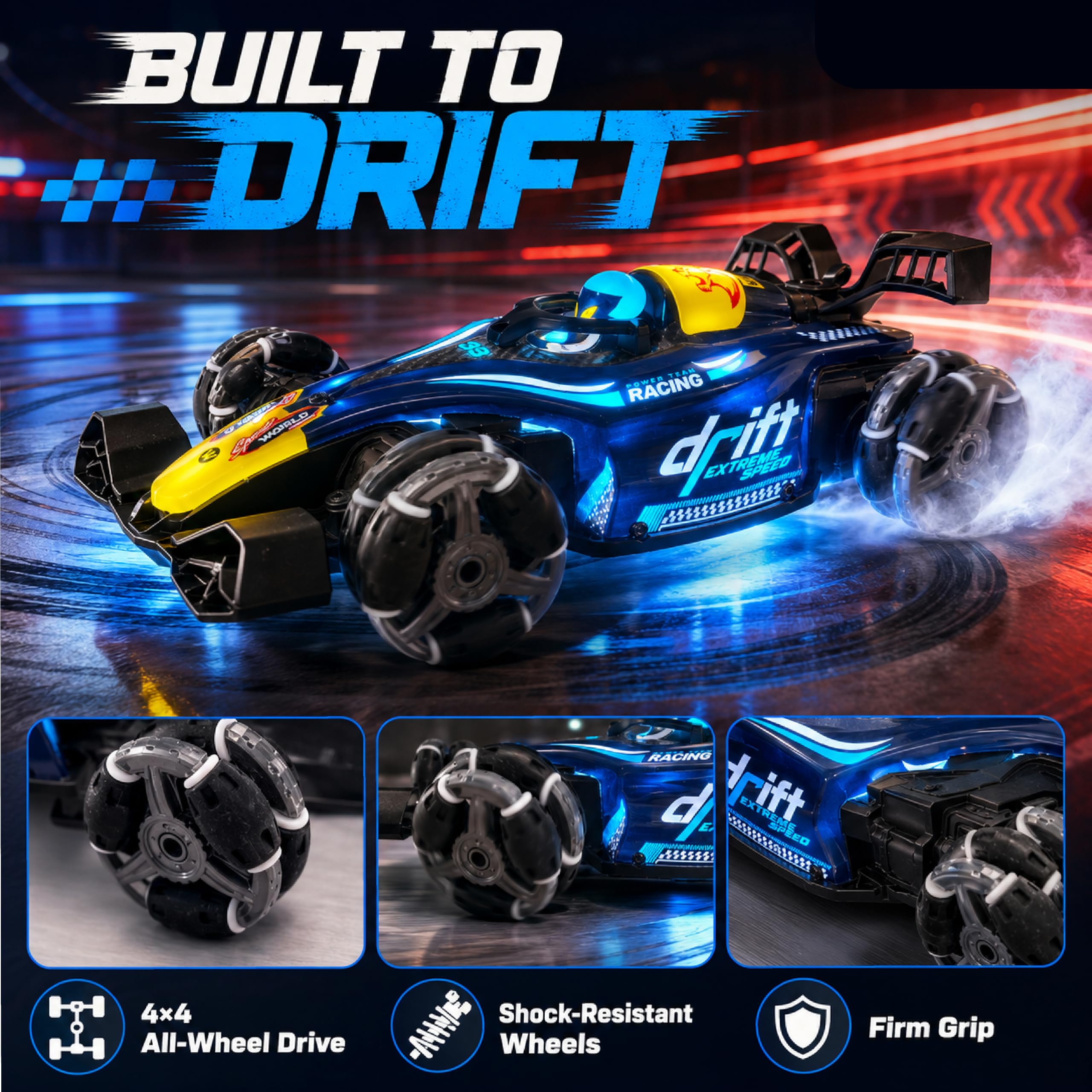 Lifelong F1 RC Car - Drift, Smoke & Lights! -3 Lifelong F1 RC Car - Drift, Smoke & Lights! -3