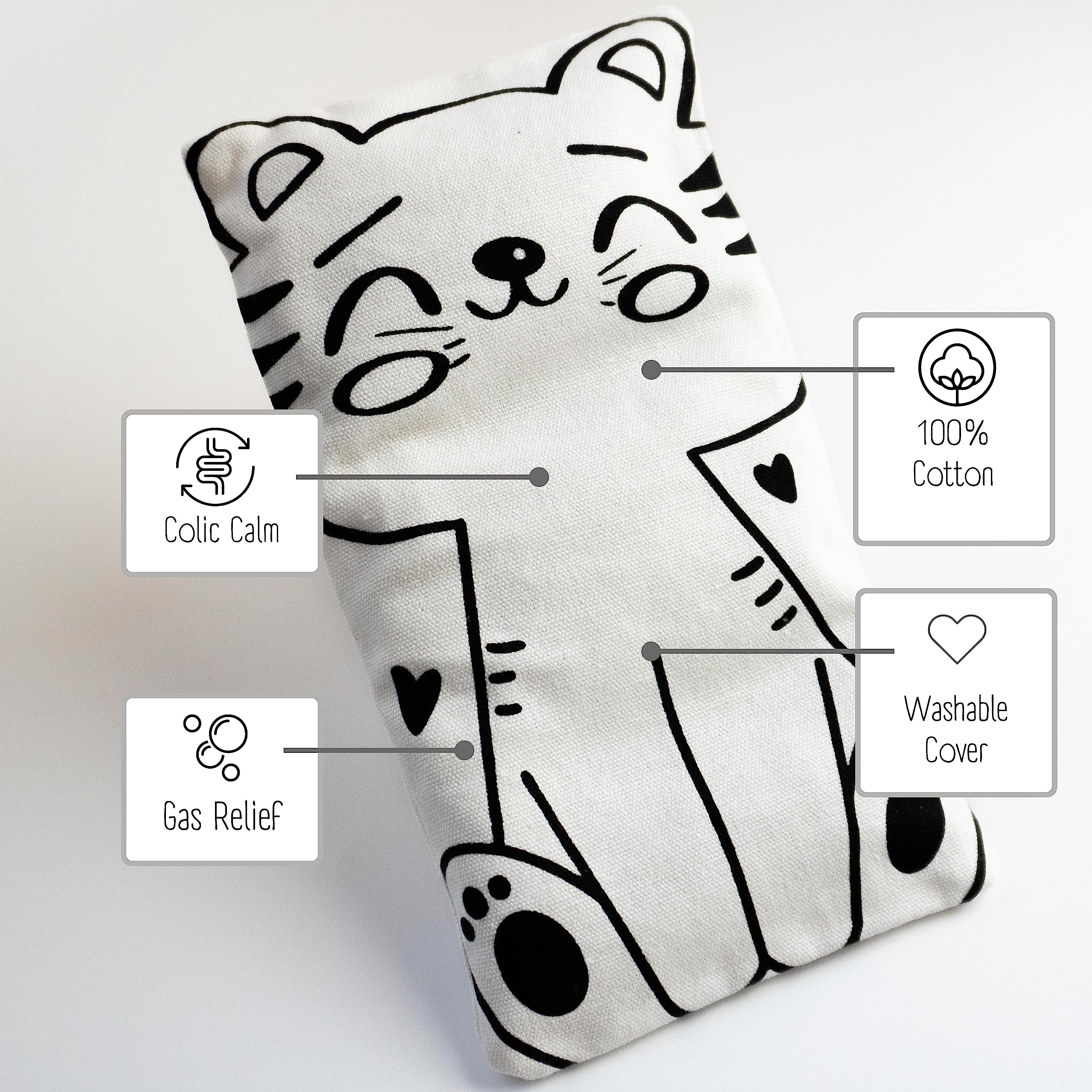 Saco Térmico Semillas para Niños y bebés - Saco Semillas Microondas Bebé - Bolsa de Semillas Multiusos Ideal para bebés, Niños y Adolescentes Thermikoa