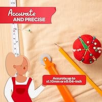 Vista 7 de XFasten Tape Measure with Adhesive Back, 0.5-Inch x 12-Feet (2-Pack) Left to Right Peel and Stick Measuring Ruler Tape for Workbench, Woodworking