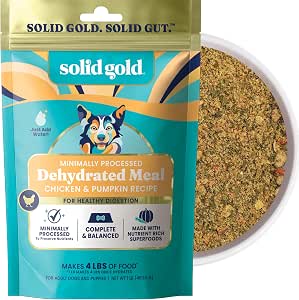 Solid Gold Dehydrated Chicken & Pumpkin Dog Food - Just Add Water, Makes 4 lb