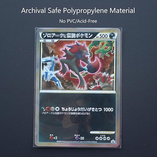 Miniatura 6 de Rayvol Fundas para tarjetas jumbo tamaño XL 5.7 x 7.9 pulgadas, fundas para tarjetas coleccionables de gran tamaño (50 unidades)