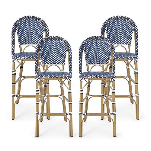 Christopher Knight Home 314451 Kinner Outdoor Barstool, Dark Teal +
