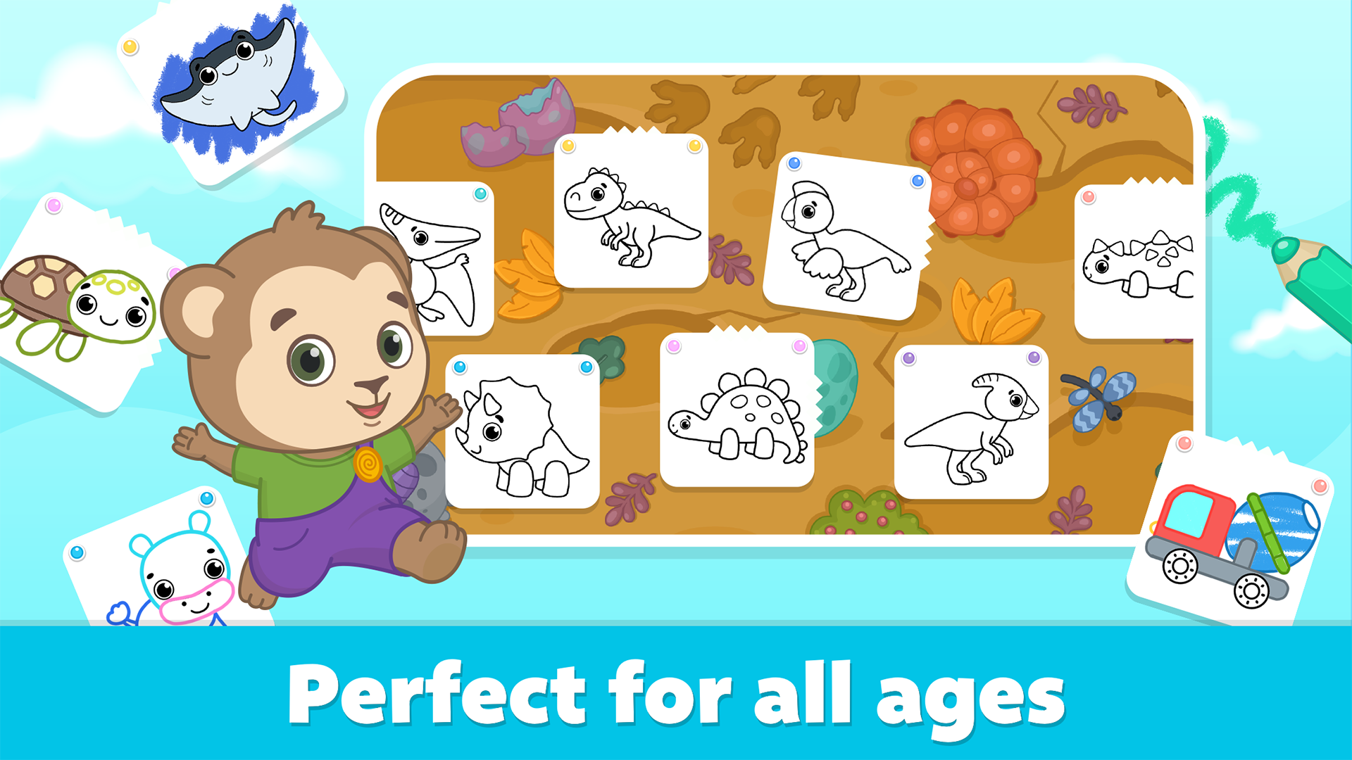 Coloring games for kids - drawing book for toddlers 2-5 years old - App ...