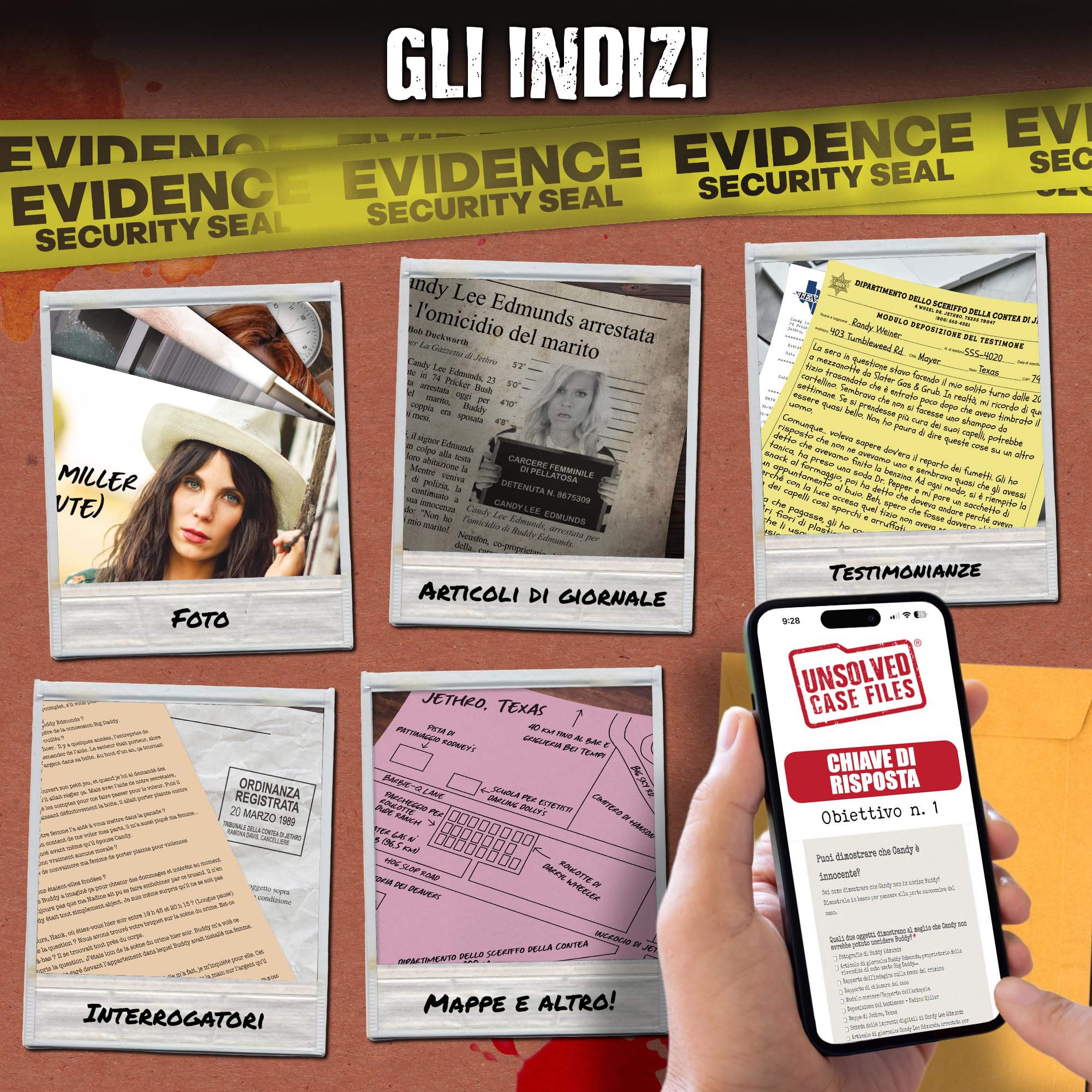 UNSOLVED CASE FILES: Un gioco per indagare su misteriosi casi irrisolti: Chi ha ucciso Buddy Edmunds? Riuscirai a risolvere questo caso?