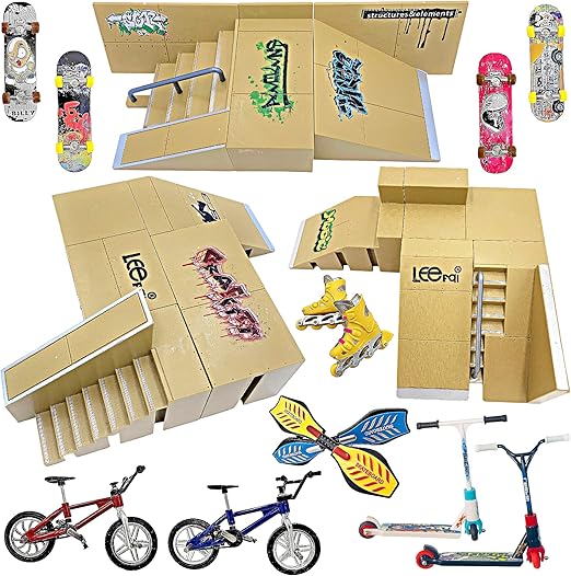 Amazon Ultimate Finger スケートボード スロープセット 23ピース フィンガースケートボードセット スケートボード