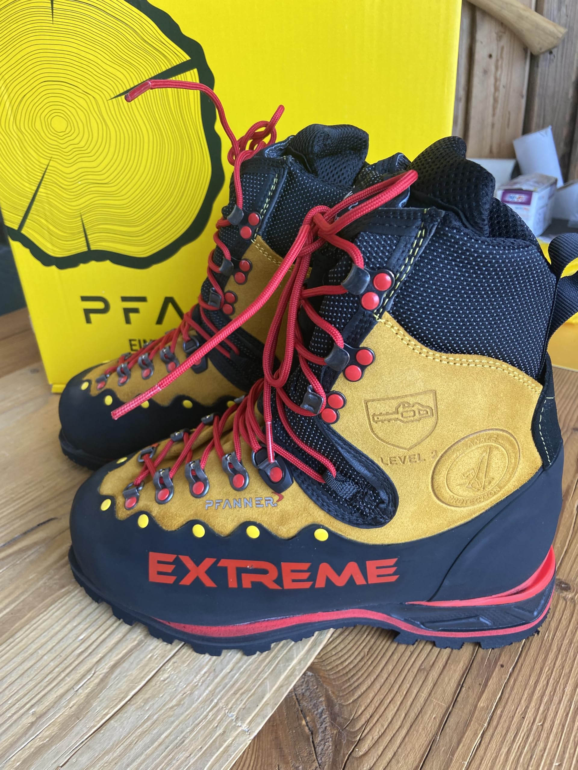 Pfanner Scarpone Antitaglio Extreme Classe 2 in Pelle Perwanger TG 44