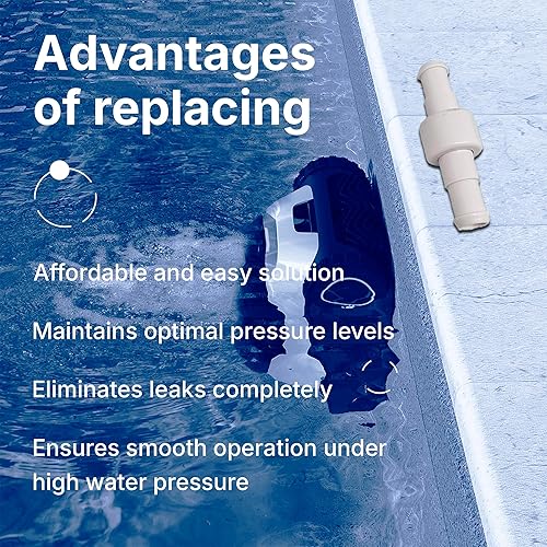 Miniatura 7 de Paquete de 3 rodamientos giratorios para manguera de piscina + 6 tuercas de manguera de repuesto para Polaris 180 280 380 limpiadores de piscina D20