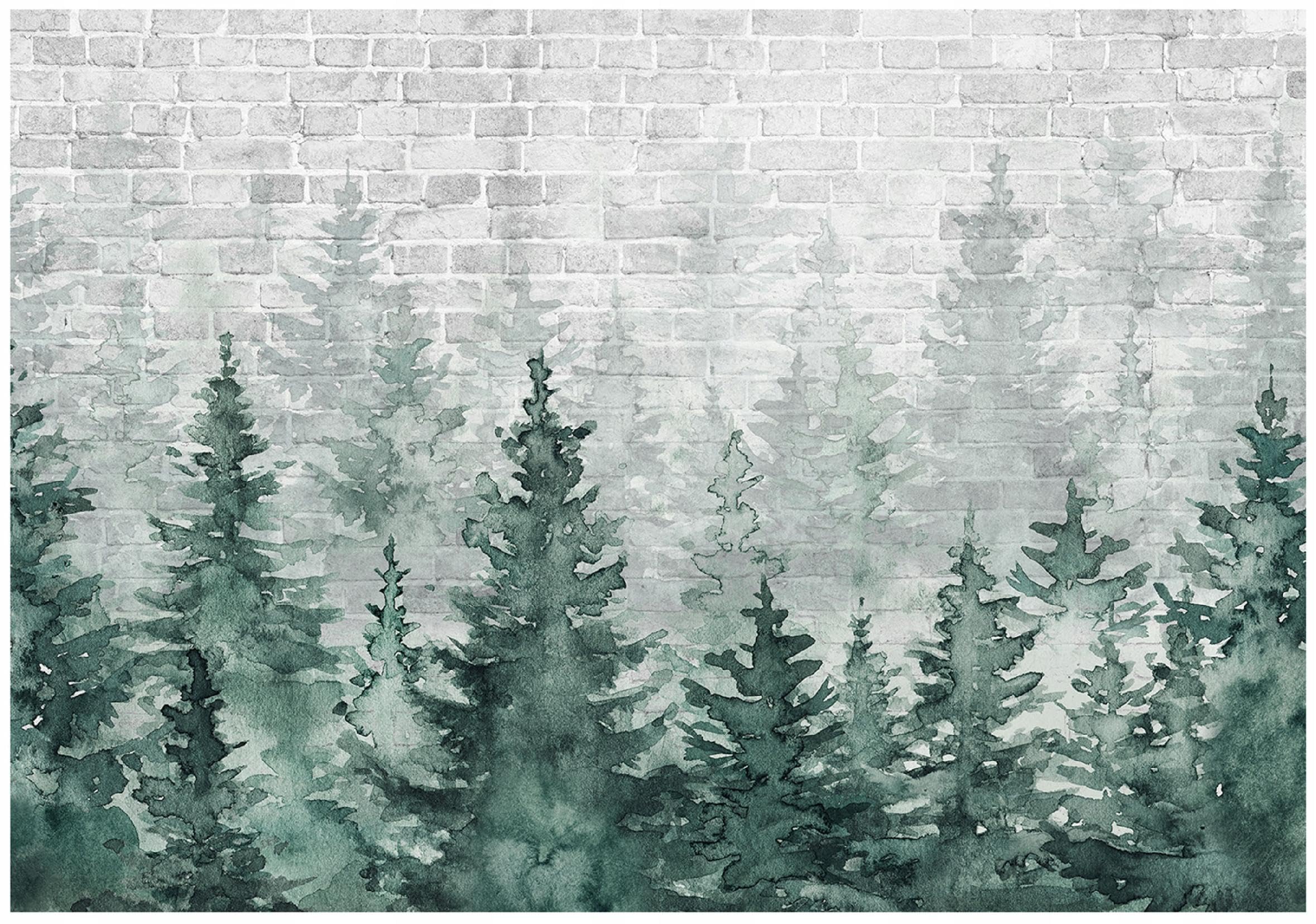 Papier peint intissé forêt masquez les imperfections avec colle incluse