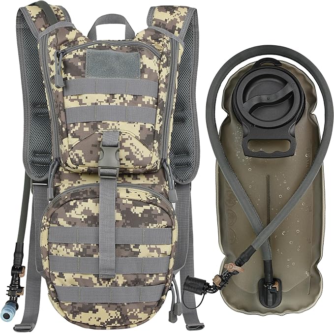 Amazon.com : MARCHWAY Tactical Molle Hydration Pack Backpack with 3L ...