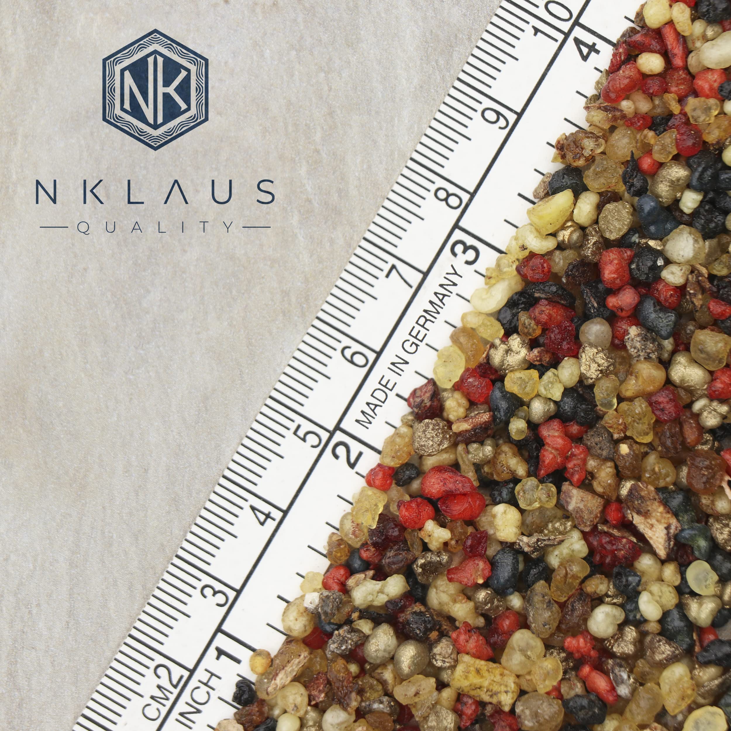 NKlaus Incenso Naturale David 20g - Resina Di Incenso Con Profumo Fresco Per Meditazione E Relax
