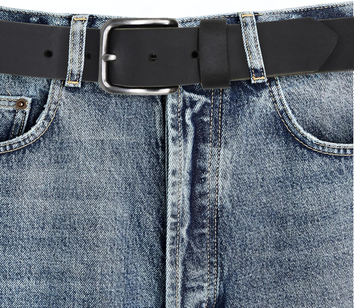 Levi Strauss Signature - Premium Leather Belt for Men for Jeans, Work, Dress & Casual pants | Cinturon Para Hombre - Image 7