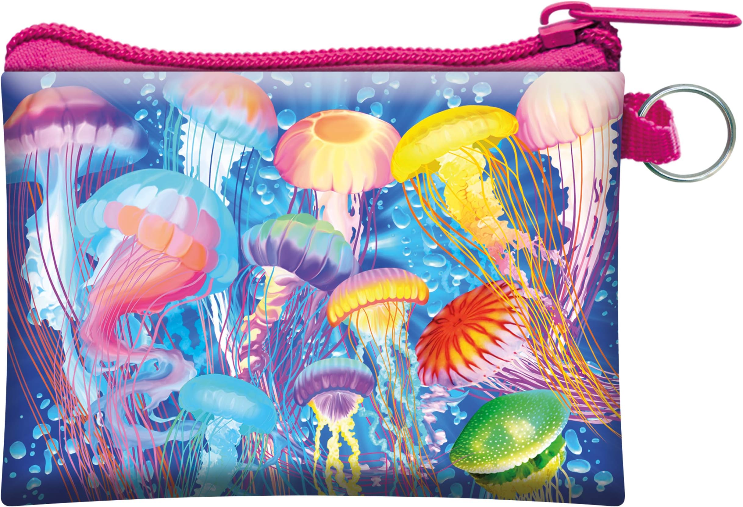 3D LiveLife Coin Purse - Jelly Jiggle from Deluxebase. Lenticular 3D Jellyfish Purse. Cash, coin and card holder with secure zipper featuring artwork licensed from renowned Michael Searle
