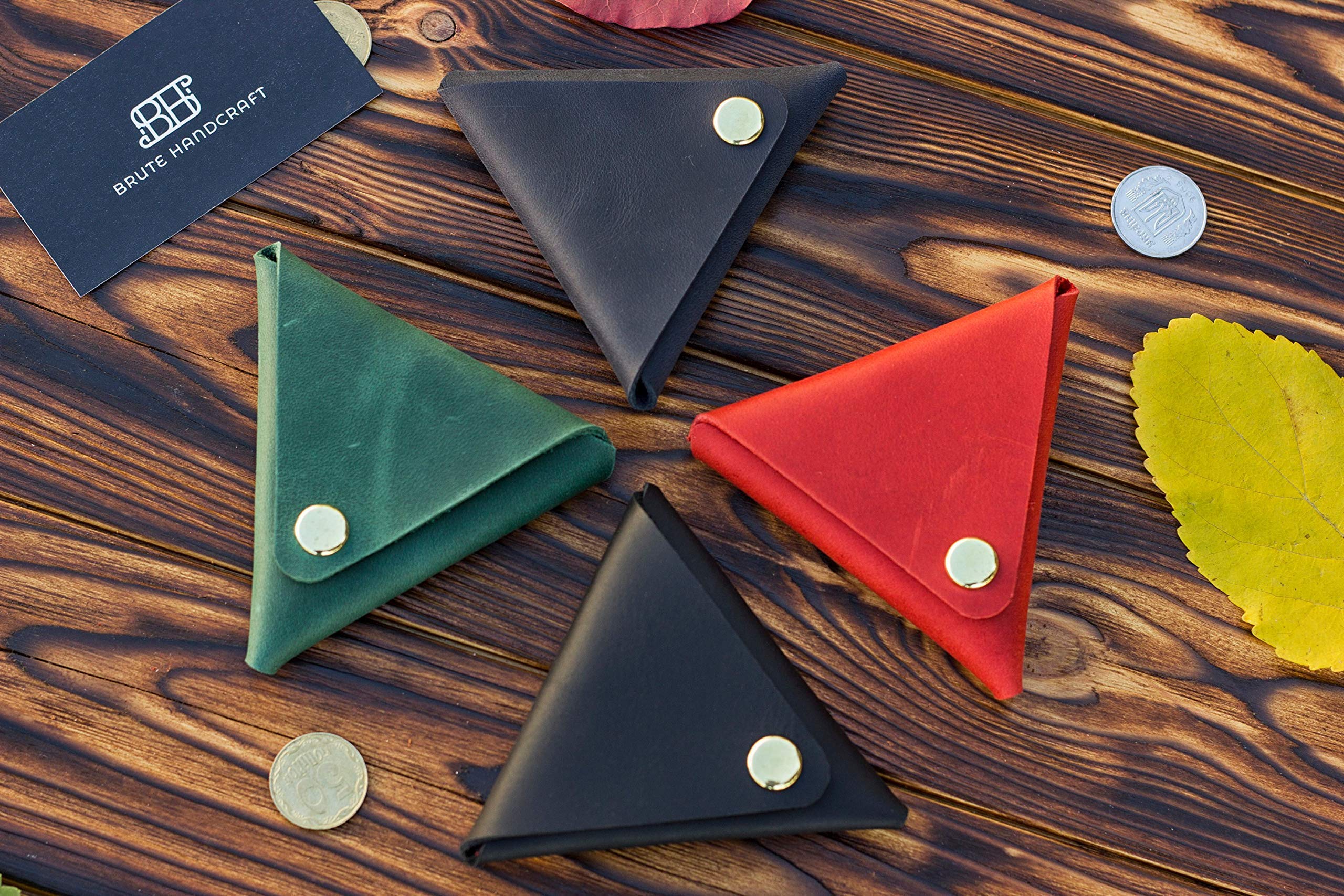 Personalized Leather Coin Holder