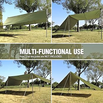 Amazon.com: REDCAMP 10x17ft Large Waterproof Camping Tarp