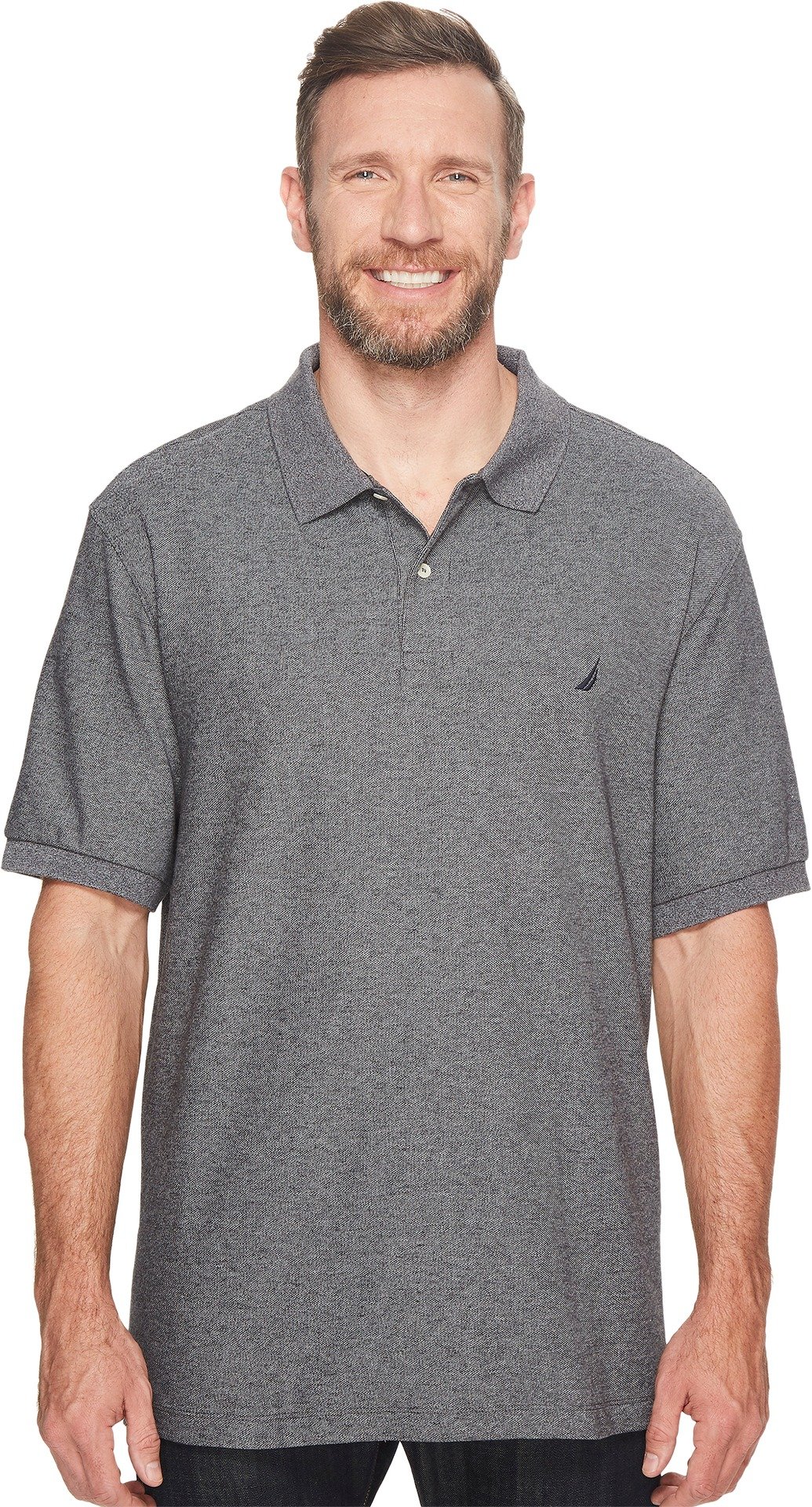 Nautica Men's Big & Tall Solid Deck Shirt