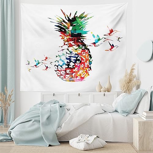 Miniatura 146 de Ambesonne Tapiz vintage, detalles de relojes mecánicos, diseño steampunk, diseño steampunk, para colgar en la pared para dormitorio, sala de estar,