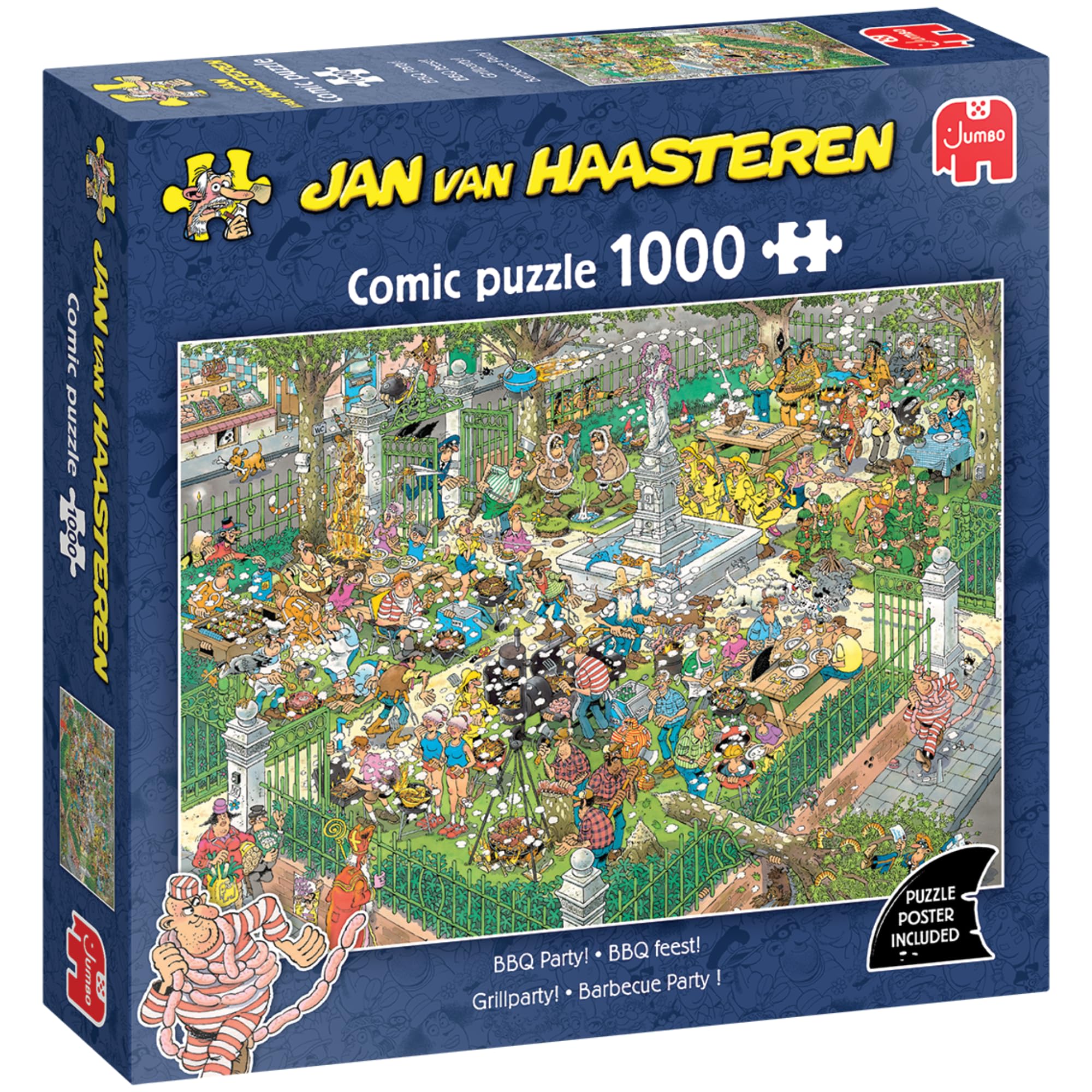 Jan Van Haasteren BBQ Party! - 1000 Piece Jigsaw Puzzle for Adults