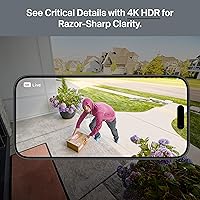 Vista 6 de Arlo Ultra Security Camera 4K HDR (3rd Gen, 2025 Release) + SmartHub, Battery Power, Emergency Response, AI Event Captions, 1-Month Trial of Secure
