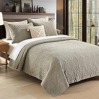 Vista 70 de HORIMOTE HOME Juego de edredón 100% algodón tamaño individual, juego de colcha prelavada de 2 piezas, color azul bebé, funda de cama acogedora