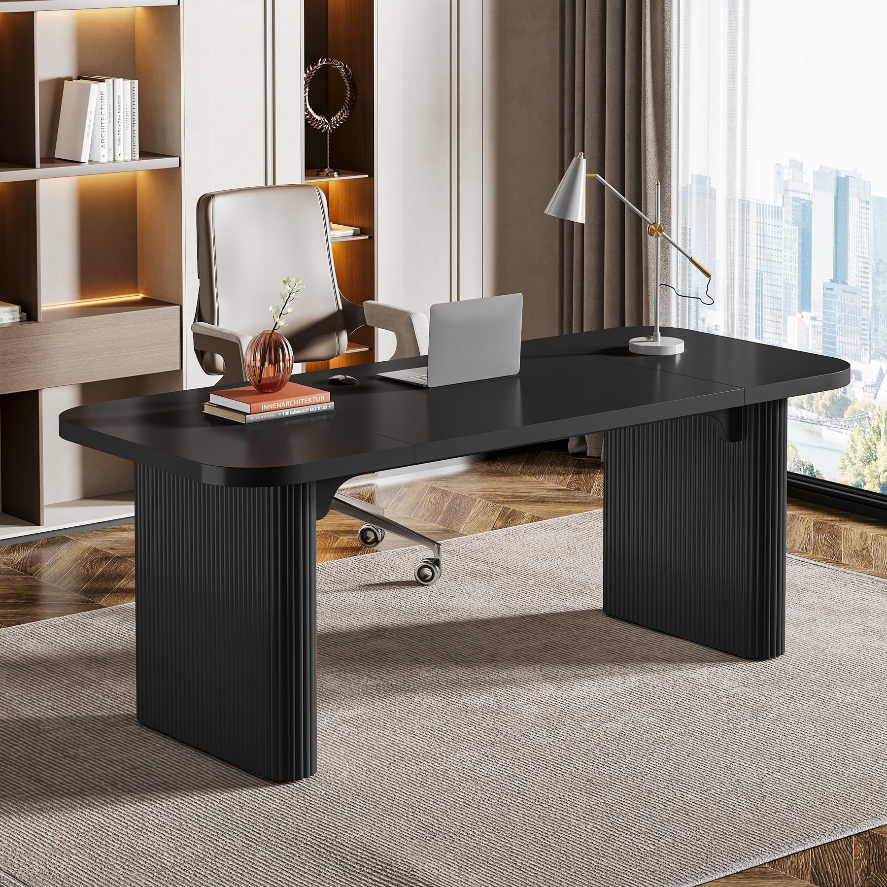 Amazon.com: Tribesigns 62-Inch Modern Executive Desk, Wood Office