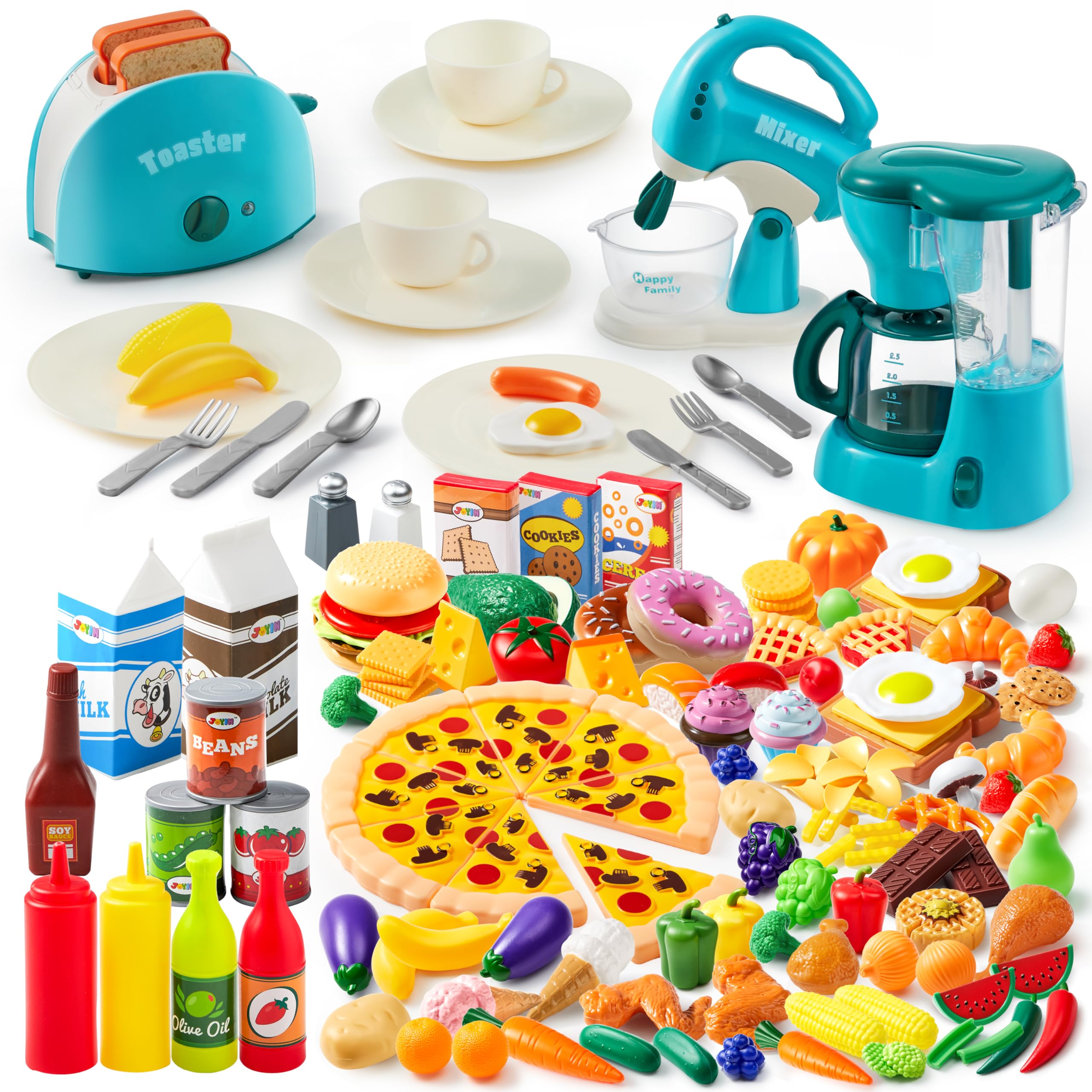 Amazon.com: JOYIN 135 PCS Kids Play Food Set, Play Kitchen Toys