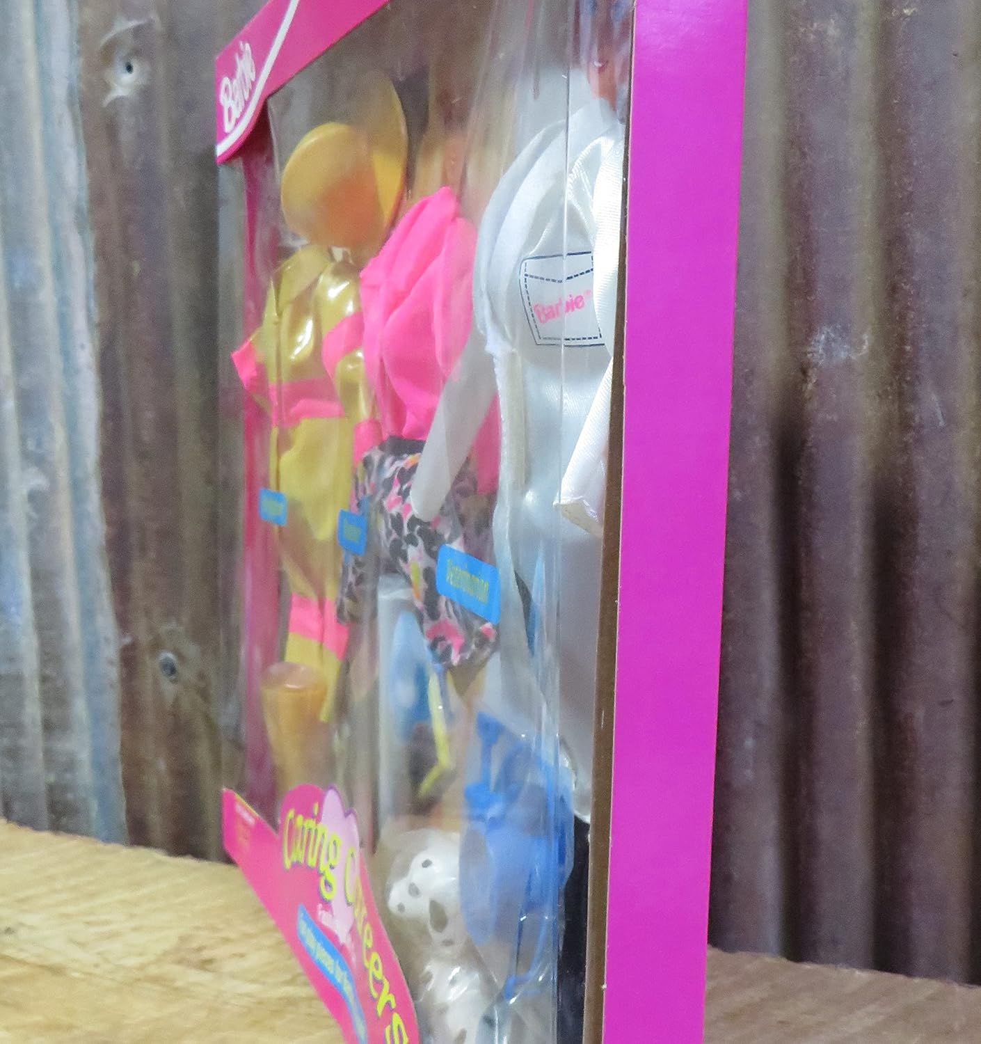 Barbie Caring Careers Fashion Gift Set - Firefighter, Vet & Teacher (1993)