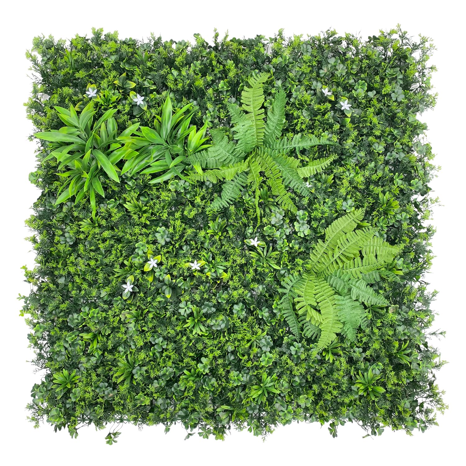 Artificial Plant Flower Living Wall Panels Realistic- Indoor/Outdoor - 1m x 1m Privacy Living Wall Fence Screening (PQ9)