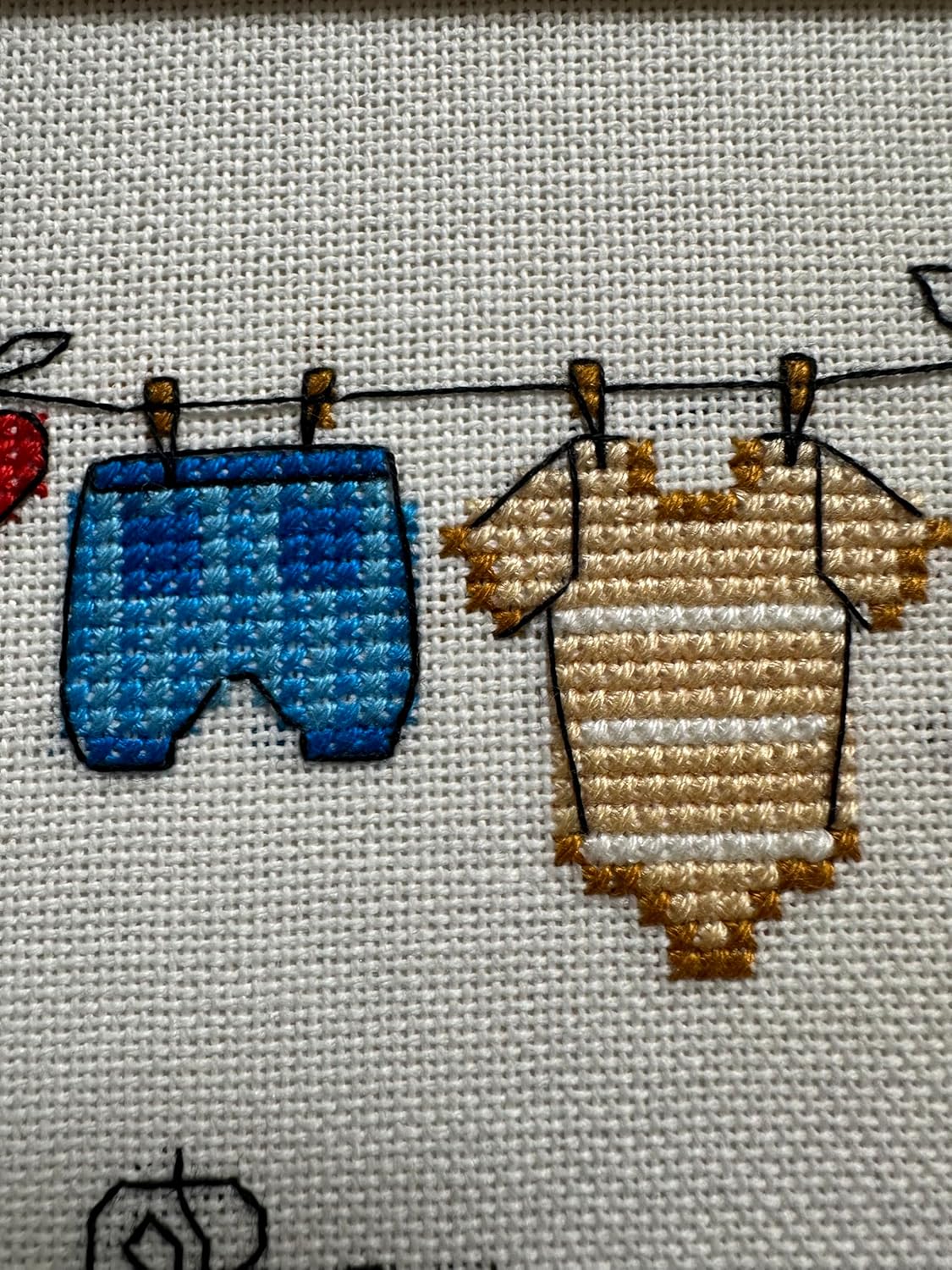 RIOLIS - It's a Boy! 1418, Cross Stitch Kits 7,87" x 7,87", Cross Stitch Kits for Beginners & Advanced, Crossstitching Kit Adult, Embroidery Counted Stitching Kit