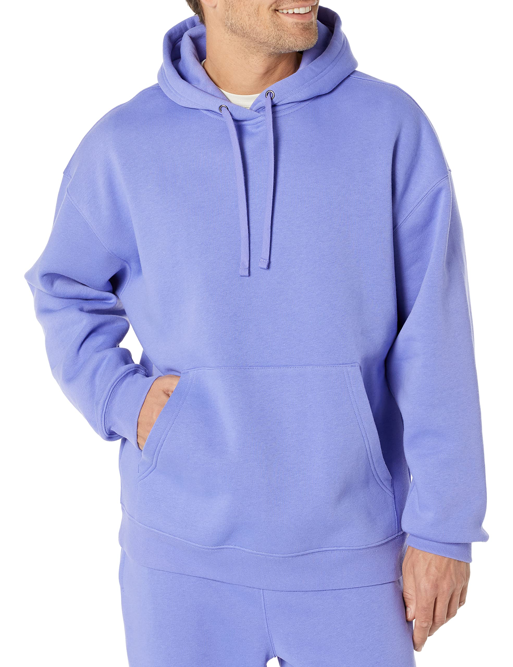 Amazon Essentials Hombre Sudadera Holgada con Capucha (Disponible en Tallas Grandes) XS Azul Morado