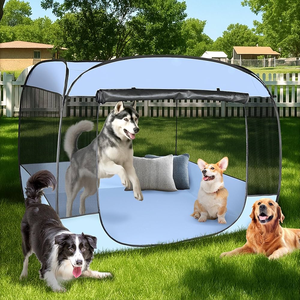 Amazon.com : EighteenTek XLarge Popup Portable Dog Houses