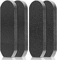 Flutesan 80-Pack Stainless Steel Foot File Refills: 120/180 Grit Double-Sided Reusable Pedicure Pads for Smooth Heels & Calluses
