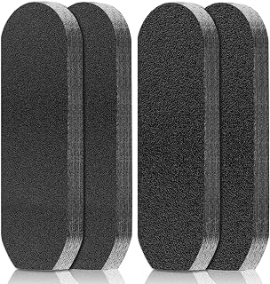 Flutesan 80-Pack Stainless Steel Foot File Refills: 120/180 Grit Double-Sided Reusable Pedicure Pads for Smooth Heels & Calluses