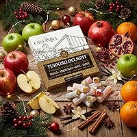 Vista 7 de Eastanbul Delicias Turcas, 250g, Palitos de Dulce de Delicias Turcas Rellenos de Pistacho con 4 Sabores Manzana, Naranja, Granada, Vainilla, Dulce