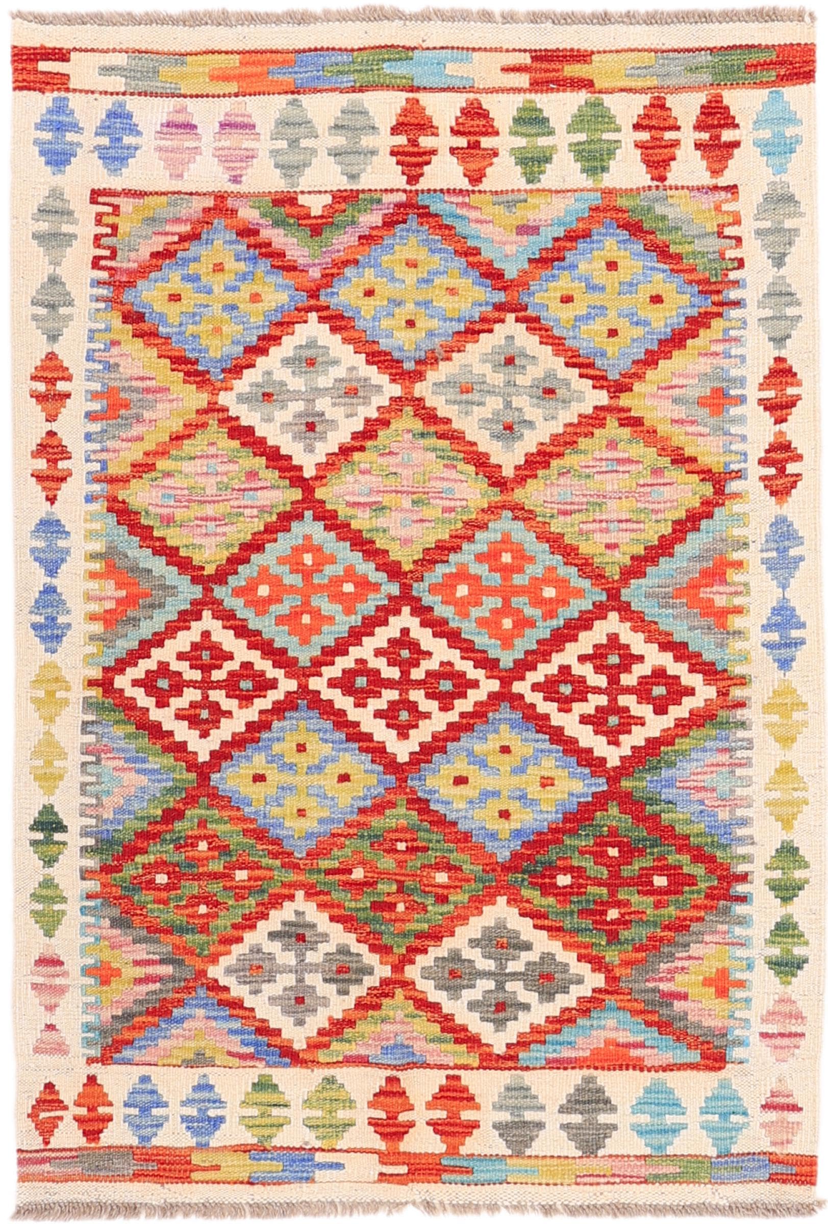 Tapis d'orient Kilim Afghan en laine pour réchauffer l'ambiance du salon